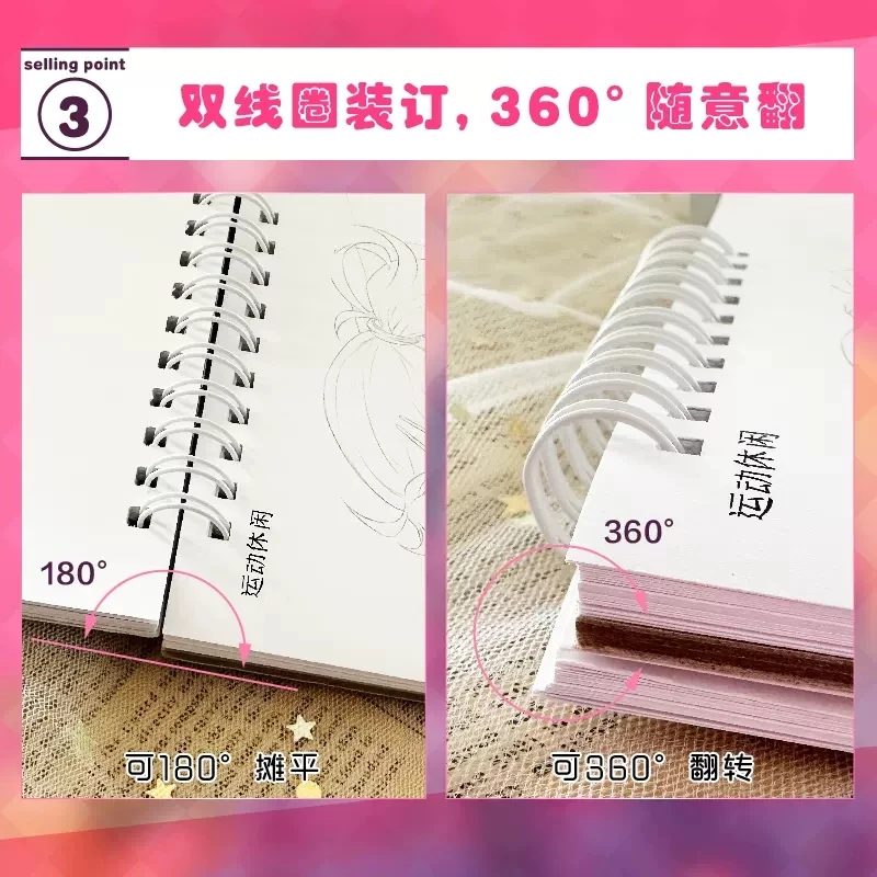 Comic Material Copy Collection: Comprehensive Chapter Anime Hand-drawn Line Drawing Manga Character Art Coloring Tracing Book