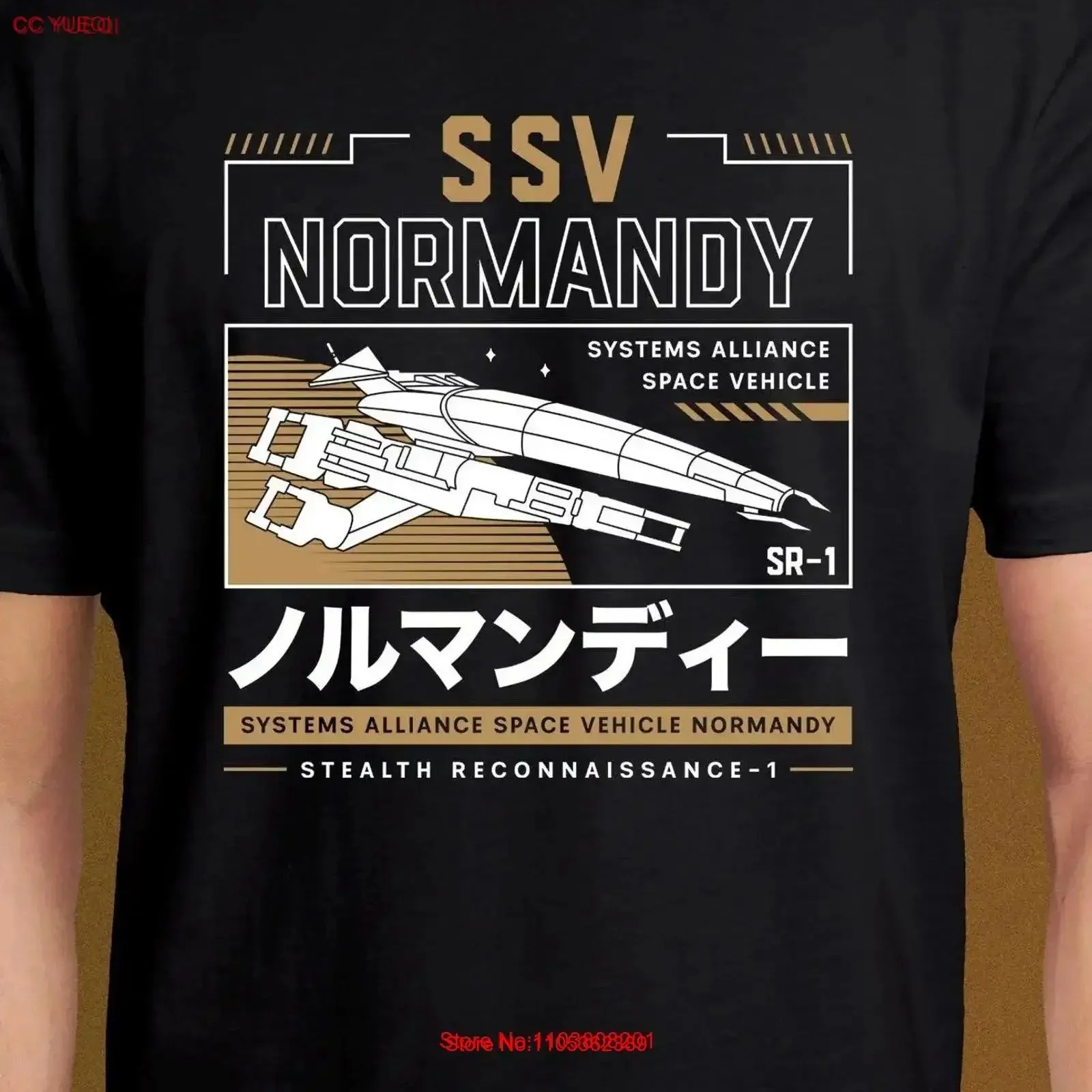 Ssv Normandy Aesthetic T Shirt Mass Effect Video Games Gaming Gamer Commander Shepard Systems Alliance vintage Washed Stretched