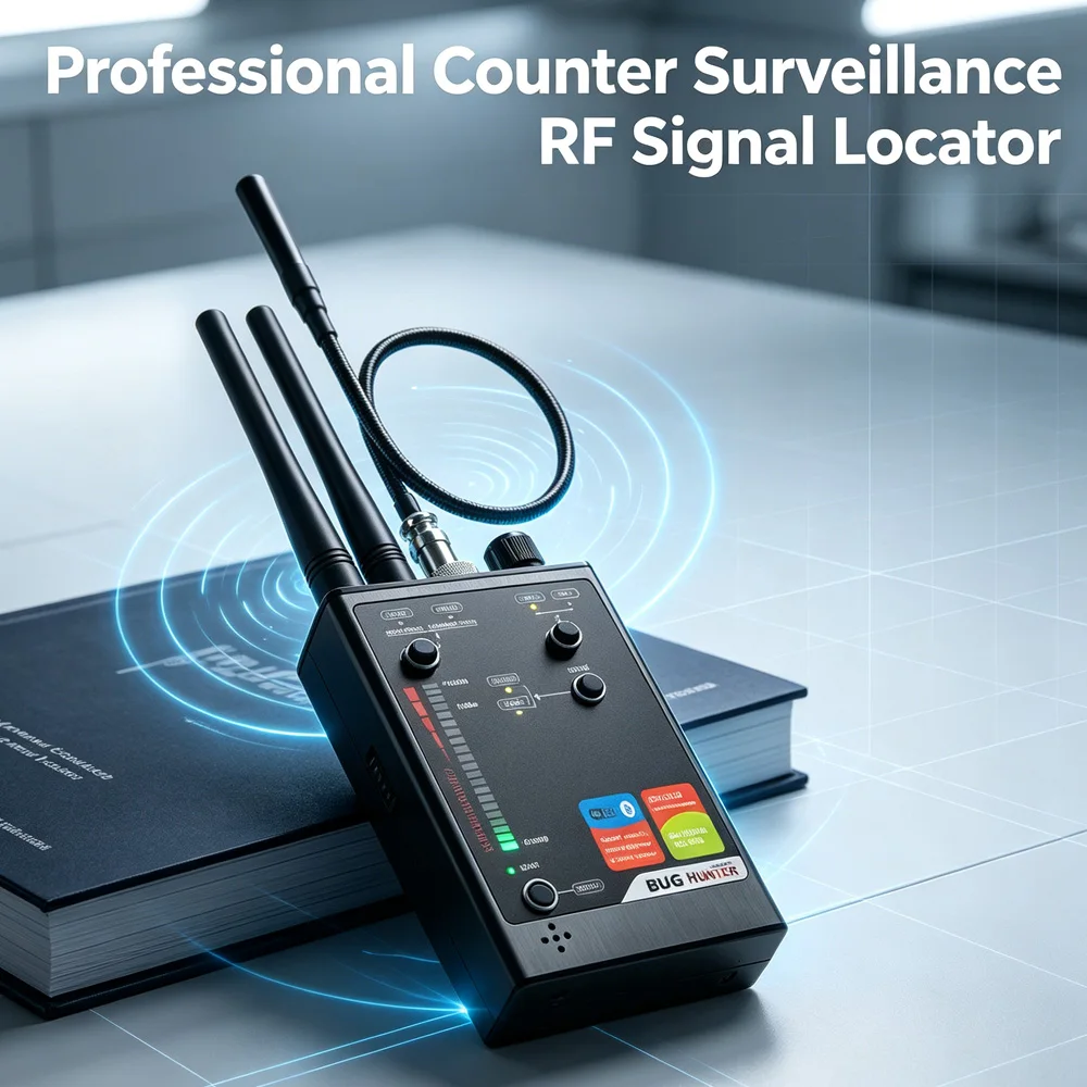 VS80 Digital RF Bug Hunter Detector 1MHz‑12GHz AI TSCM Signal Scanner Hidden Spy Bug GPS WiFi Bluetooth 2.4G 5.8G 4G 5G Gadgets