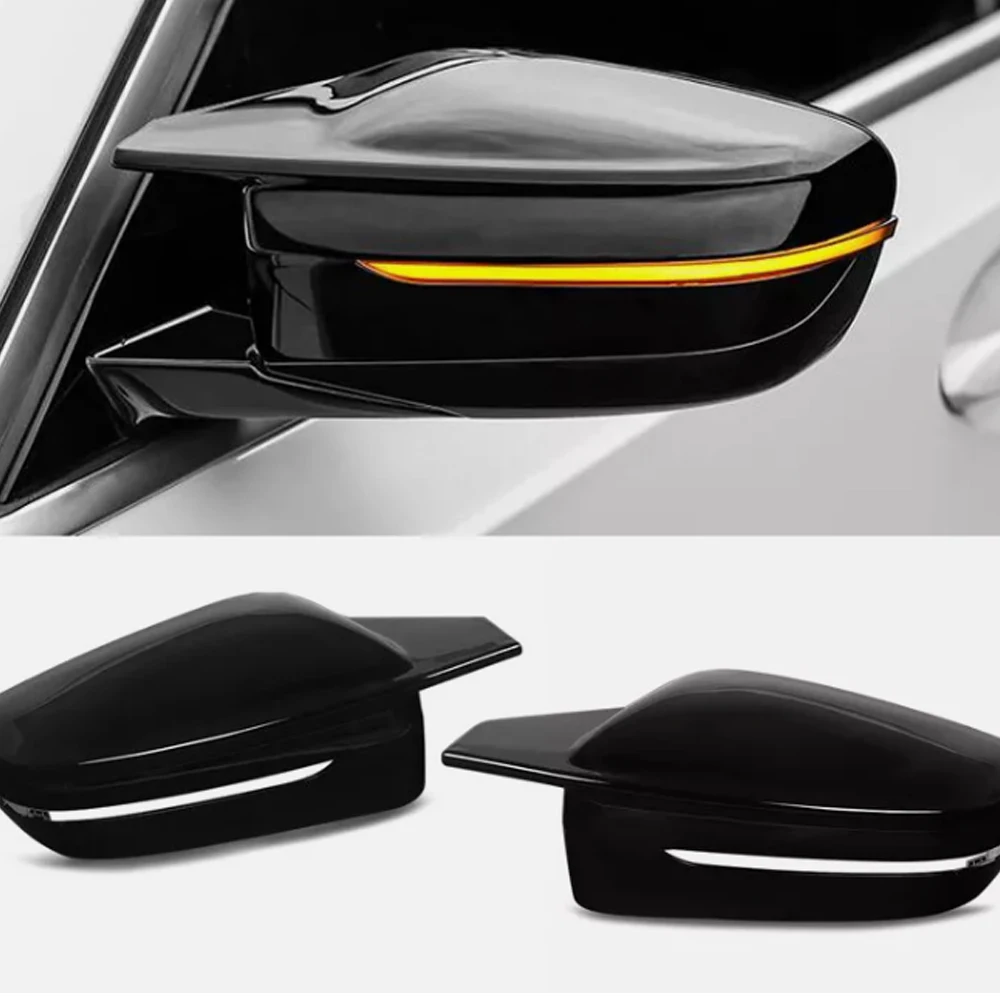 

High Quality Gloss Black Side Mirror Caps Rearview Cover Durable For BMW G20 G21 G30 G31 330i 550i Car Accessories