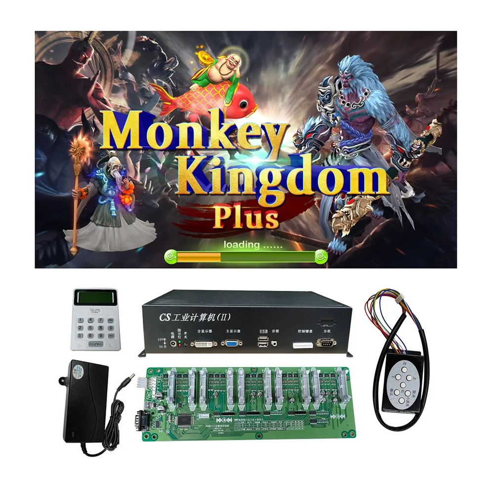 

USA Popular 4/6/8/10 Players Monkey Kingdom Plus Fish Hunter Game Machine Host Fish Hunter Game Machine Accessories