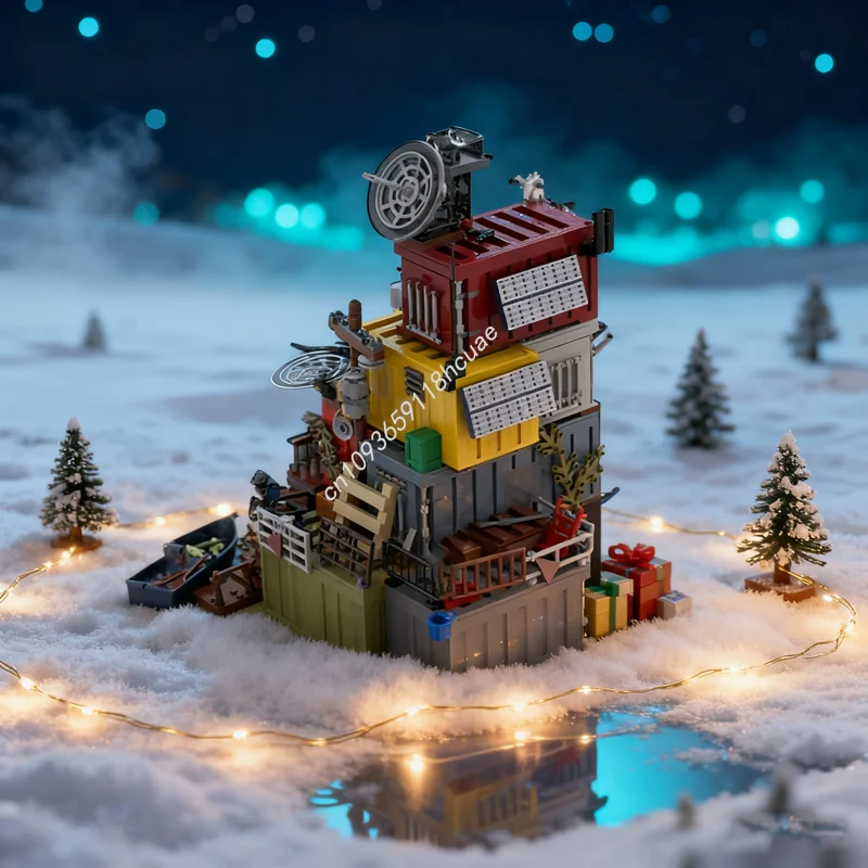 

2184pcs MOC Post Apocalyptic Survivors Base Docks Castleed Model Building Toy Blocks DIY Creative Christmas Gift Idea Brick Kids