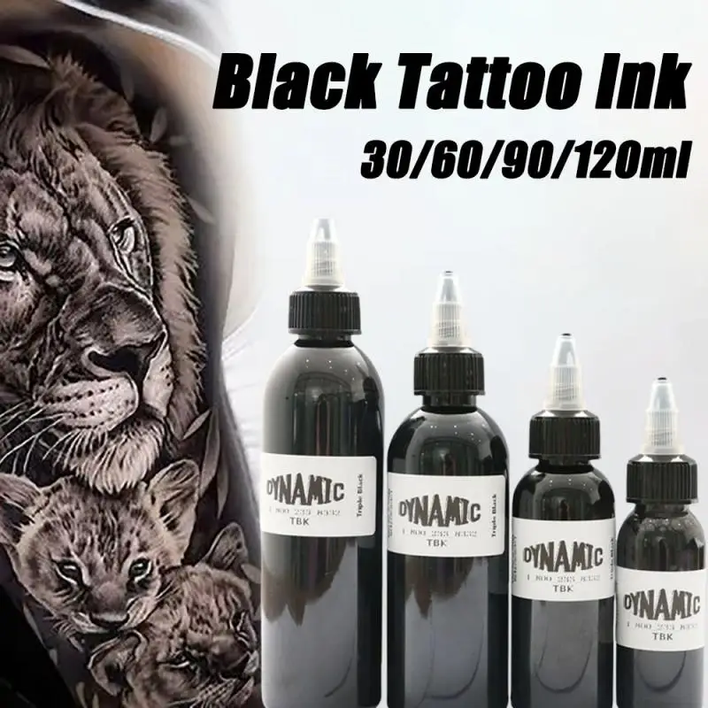 Quality Triple Black Pigment Tattoo Ink Pigment 30ml 60ml 90ml 120ml Tattoo Pigment Body Color Drawing Teng Black Tattoo Materia