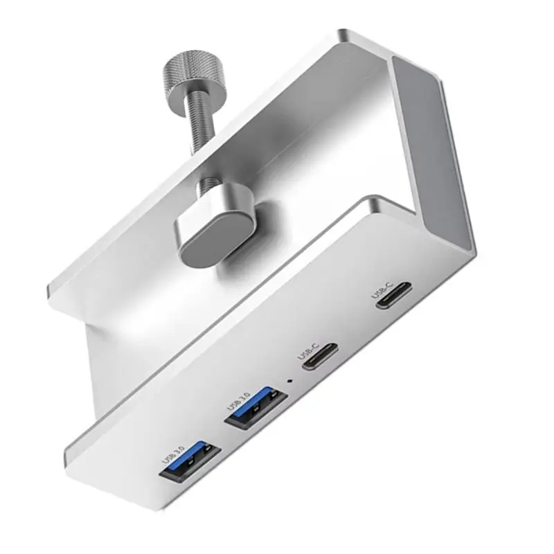 AEE4-4 Ports USB 3.2 HUB 3.2 Aluminium Power Supply USB3.2 Splitter Adapter Clip Multi Concentrator 10G PC Accessories Hub