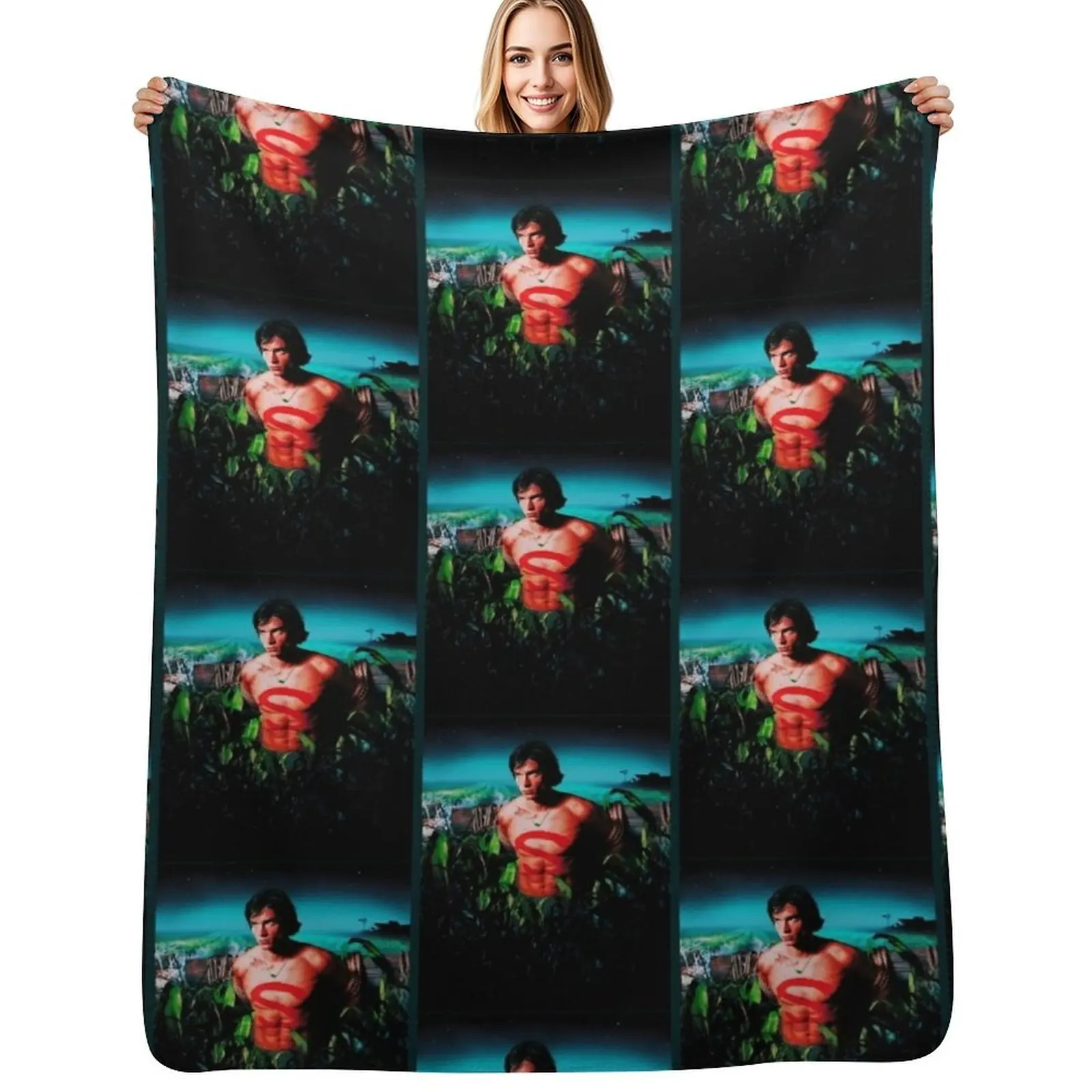 

Smallville Seasons Canvas Print Throw Blanket Easy Care Comfortable Blanket for Couch