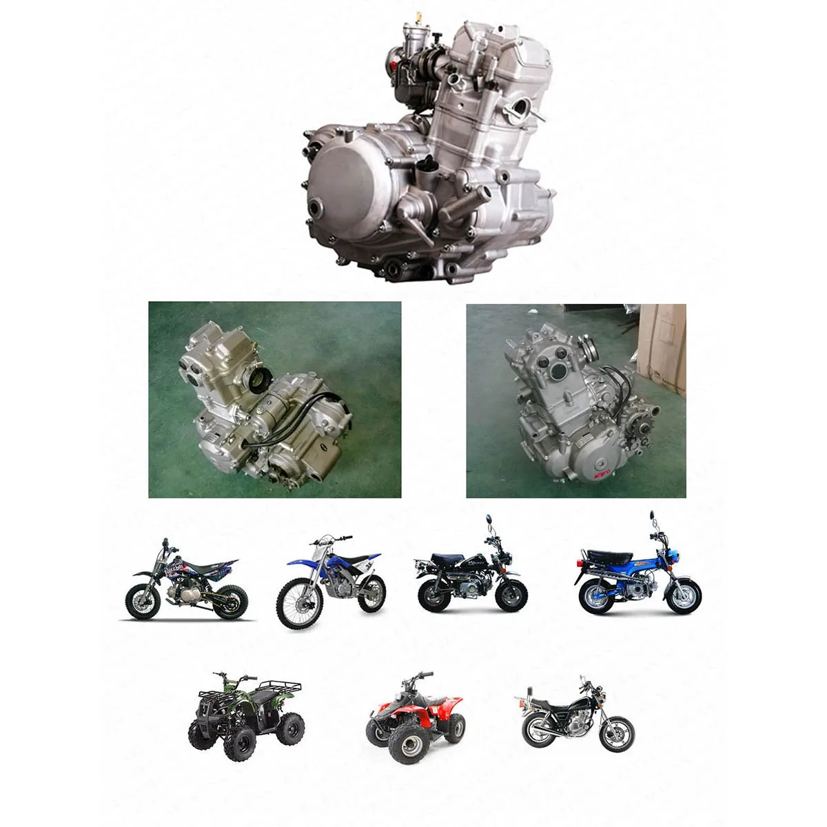 Zestaw zaworów NC250 NC450 (układ dolotowy) silnik ZONGSHEN NC RX3 ZS177MM KAYO Motoland BSE Megelli Asiawing — zdjęcie 6