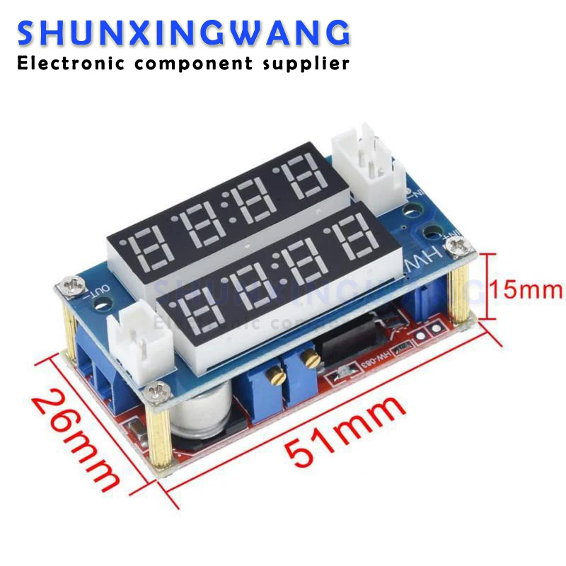 XL4015 5A Adjustable Power CC/CV Step-down Charge Module LED Driver Voltmeter Ammeter Constant current constant voltage