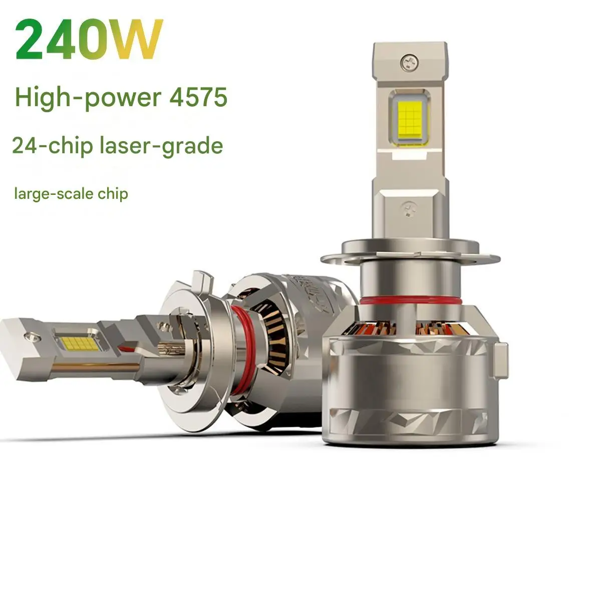 

High Power Dual Copper Tube LED Headlight h4 h7 Ultra Bright Focused Beam Car LED Front Lamp Automotive Headlamp Upgrade