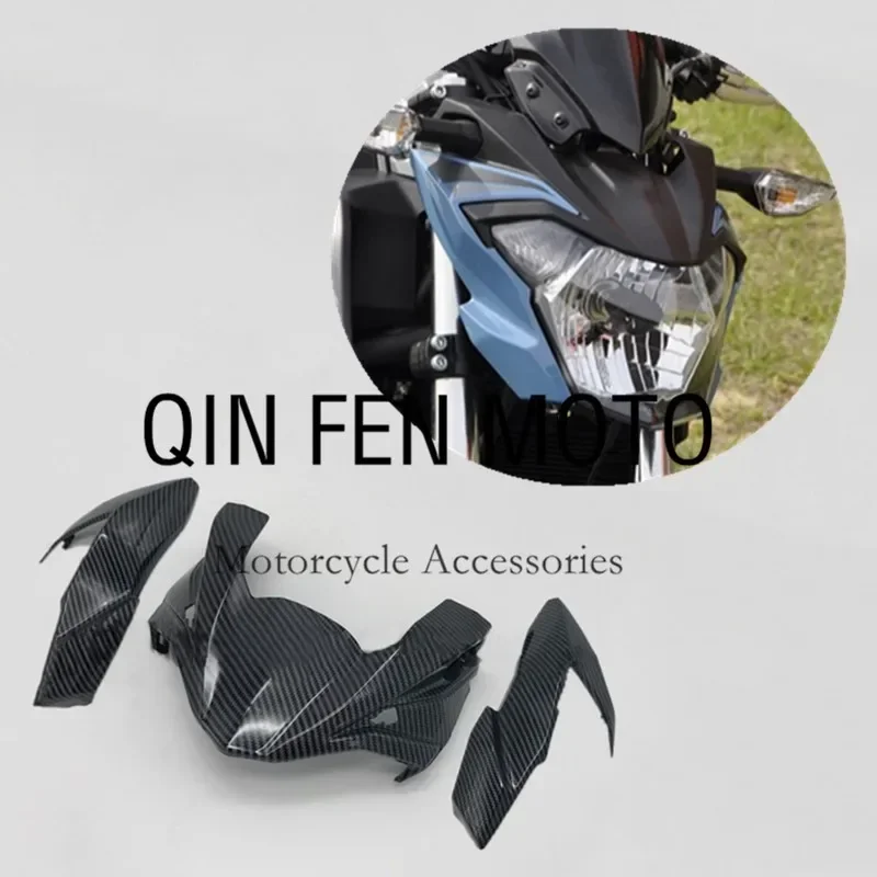 

Front Headlight Fairing Side Plate Kit Carbon Fiber Paint Fit For Kawasaki Z650 2017-2019
