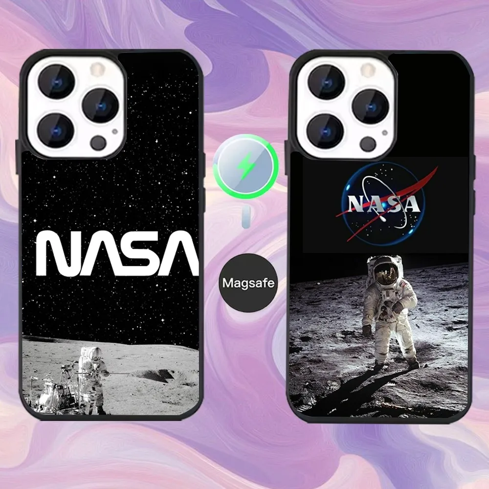 

Cool Logo N-Nasa-S Space Phone Case For iPhone 16,15,14,13,12,11,Pro,Max,Plus,Mini,Magsafe,Magnetic Wireless Charging Case