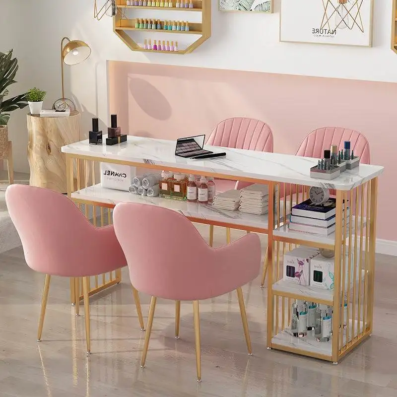 

Modern Cleaner Manicure Table Home Women Luxury Simple Manicure Table Marble Drawer Schmincktisch Commercial Furniture RR50MT