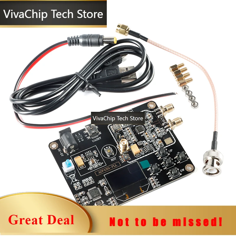 VivaChip TechADF4351 Onboard Stm32 Mcu Phase Locked Loop Module 35m-4.4g Rf Signal Source, Frequency Sweeper