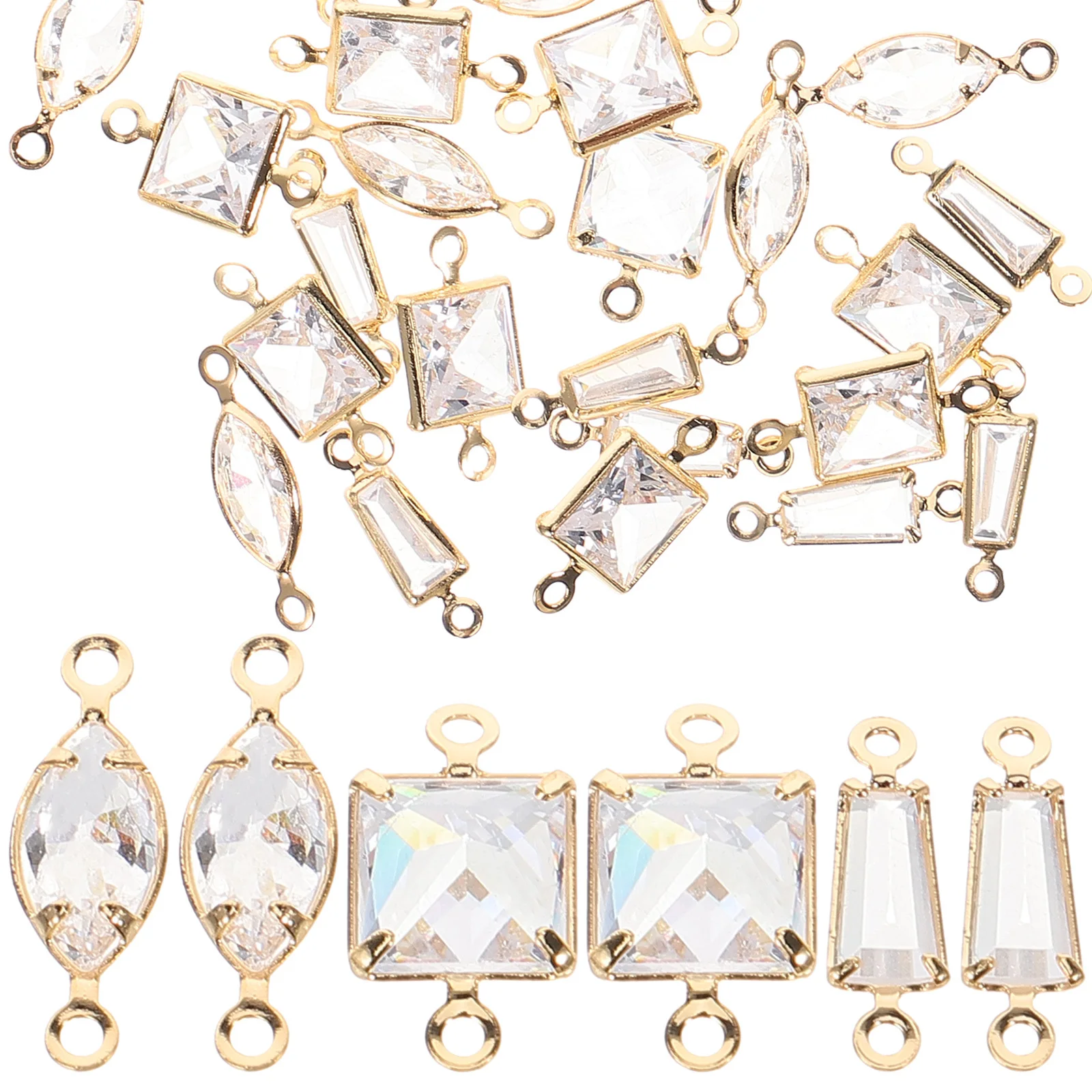 30Pcs DIY Jewelry Pendants Connectors Small Charms for Handcraft Necklace Bracelet Accessories Jewelry Making Charms