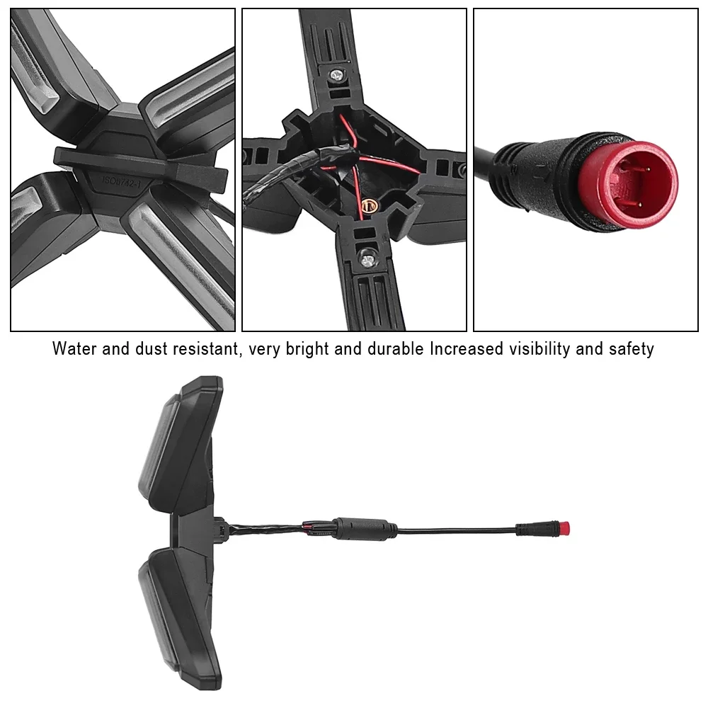 X-shaped Front Light Headlight Electric Scooter for Ninebot ZT3 ZT3 Pro Bright Front Light Daytime Running Parts Accessories