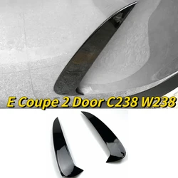 For Mercedes Benz E Class E Coupe 2 Door C238 W238 Rear Bumper Spoiler Side Canard Gloss Black Carbon Look