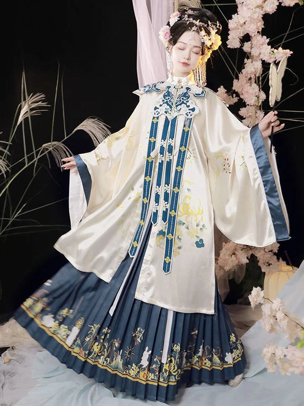 Autumn New Exquisite Embroidery Ming Dynasty Girl Fairy Hanfu Traditional Chinese Dress Eastern Photography Cosplay Clothes