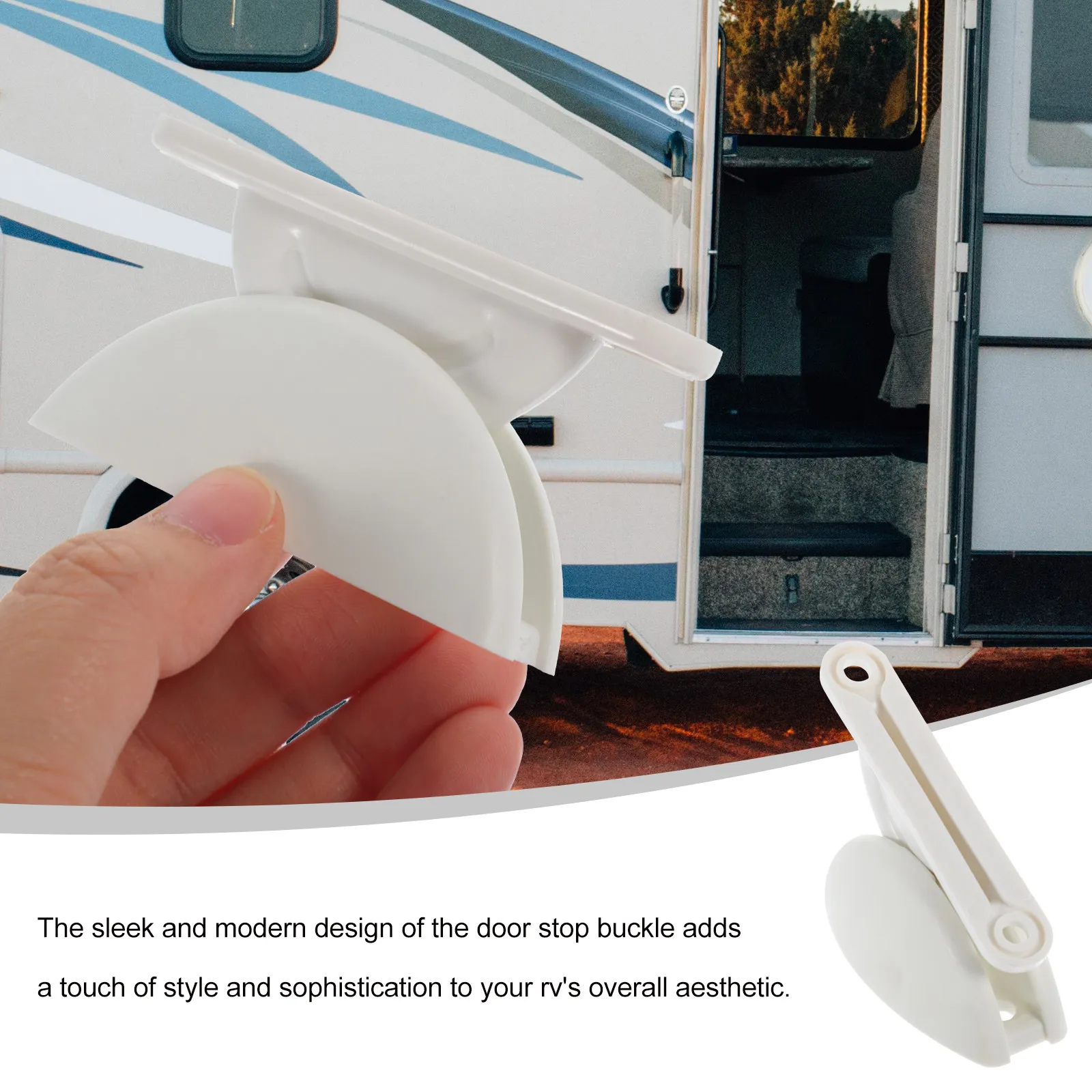 

Универсальная стопорная защелка из прочного нейлона для дверей автодомов, прицепов и караванов, бесшумный фиксатор для внешних дверей