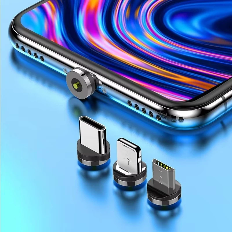 5-15Pcs 1 Pin Round Magnetic Cable Plug Type C Micro USB C Plugs Fast Charging Phone Magnet Charger Plug for IPhone
