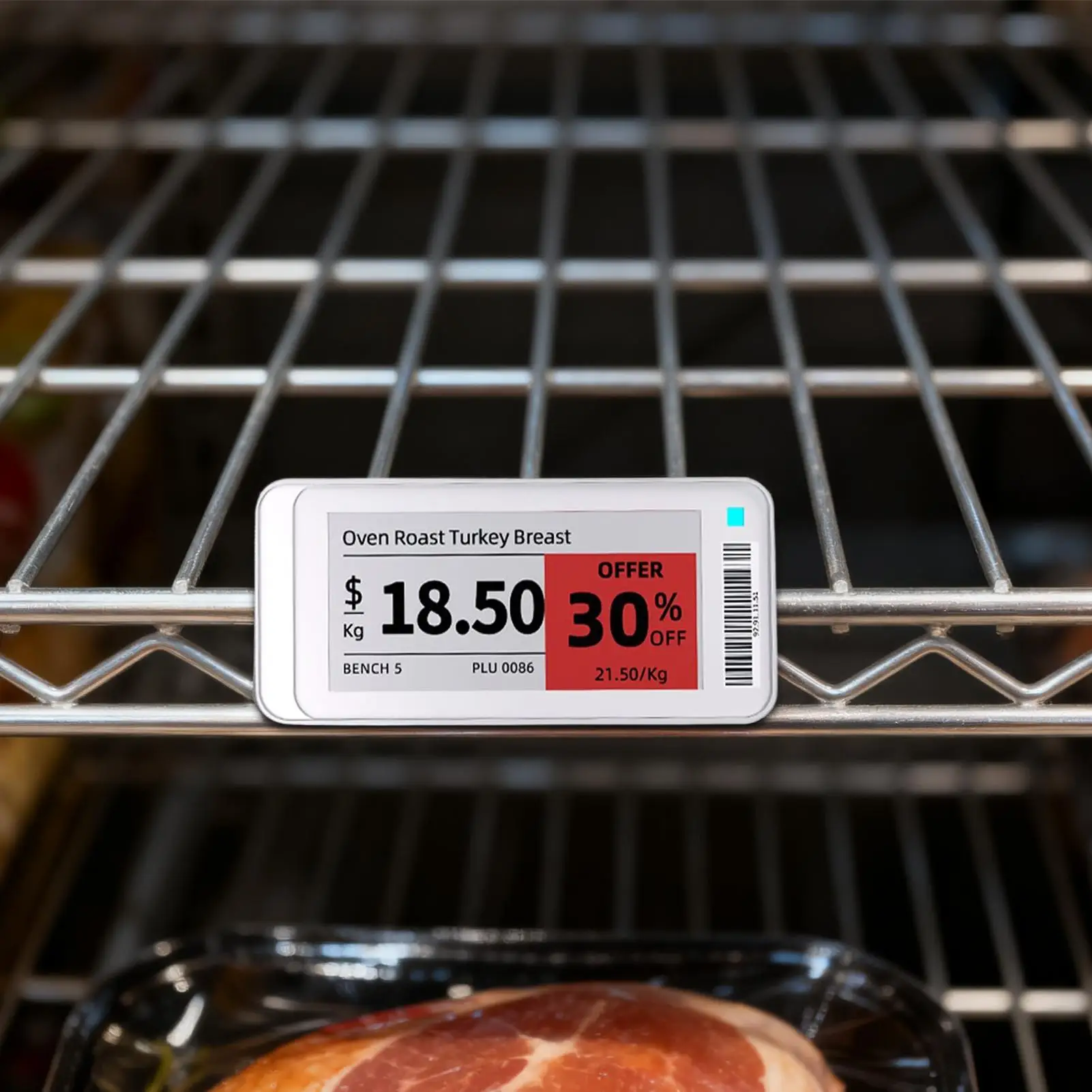 الأزرق الأسنان Eink شاشة شارة السعر عرض الرف التسمية انخفاض استهلاك الطاقة ESL شارة السعر الرقمية للسوبر ماركت 2.1/2.9in