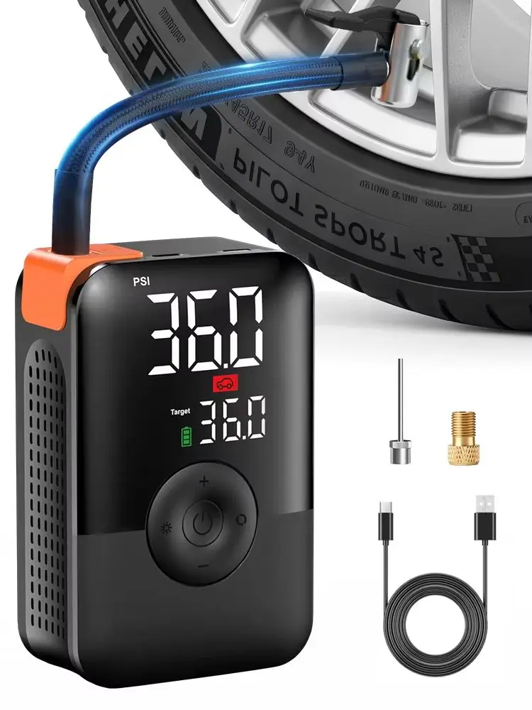 AliExpress CARSUN 150PSI Cordless Mini Tire Inflator Rechargeable Air Compressor Pressure Gauge LED Portable for Car Motorcycle Bicycle Ball
