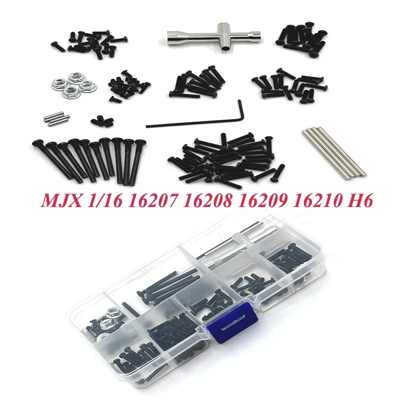 

MJX 1/16 16207 16208 16209 H6 запасные части для радиоуправляемых автомобилей Модернизированный винтовой инструмент коробка аксессуаров