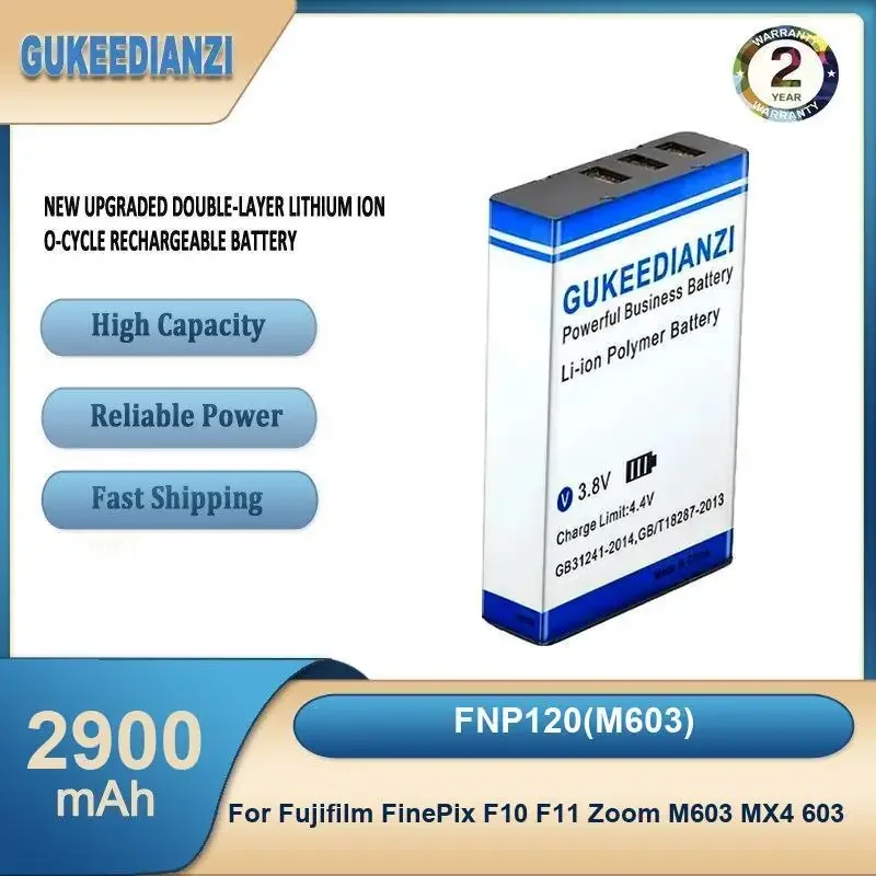 

FNP120(M603) 2900mAh High Capacity Digital Camera Battery For Fujifilm FinePix F10 F11 Zoom M603 MX4 603