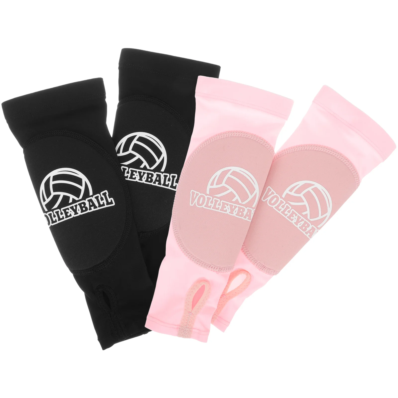 2 Pairs Arm Guard Pink Wristband Arthritis Wrap Volleyball Support Breathable Brace Jin Strap Basketball Black