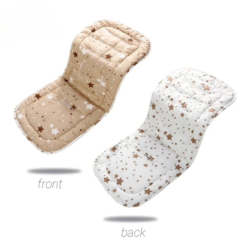 Comfortabele Katoenen Kinderwagen Pad Vier Seizoenen Algemene Zachte Zitkussen Kind Winkelwagen Zitmat Kinderwagen Kussen Voor 0-27M