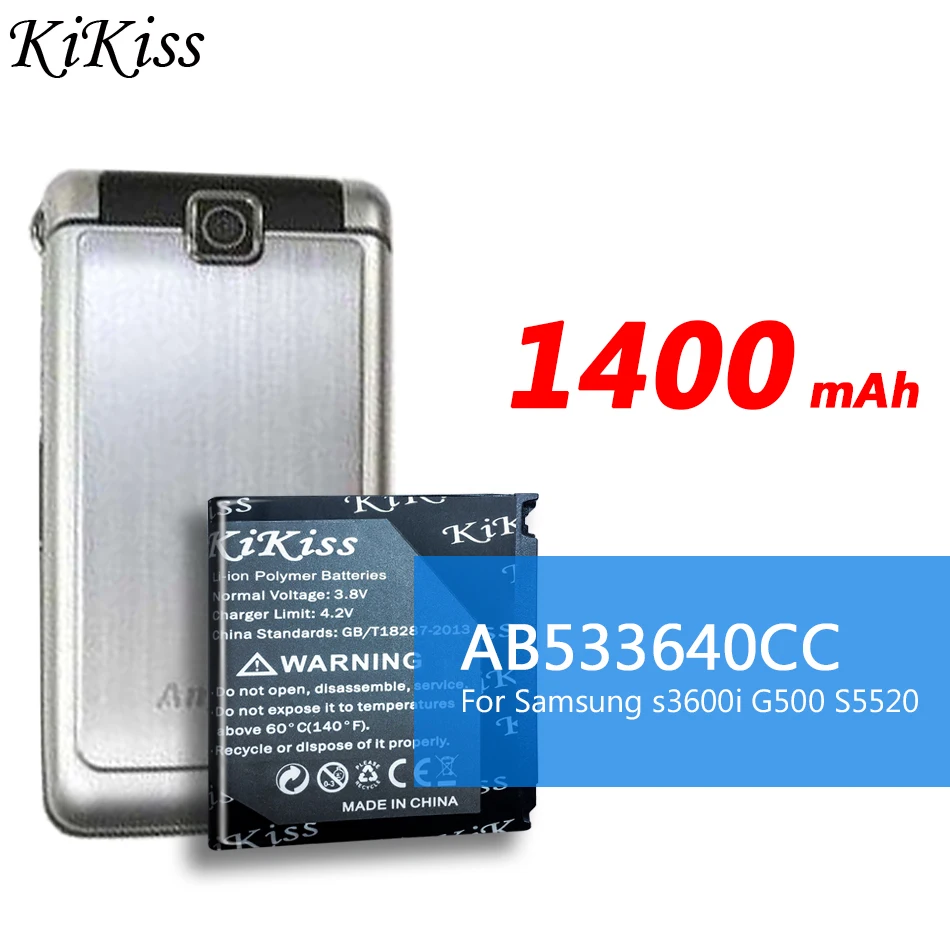 KiKiss AB533640CC AB533640CU Batteria For Samsung S6888 S3710 S3600 GT-S3600i S3930C S3601 S5520 S569 F338 battery