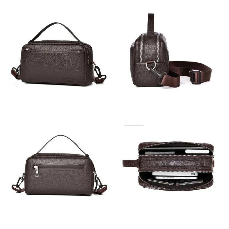 2025 New Wear-resistant Men's Business Crossbody Bag, High-end Casual, Men's Shoulder Bag, Large Capacity Waterproof Bag