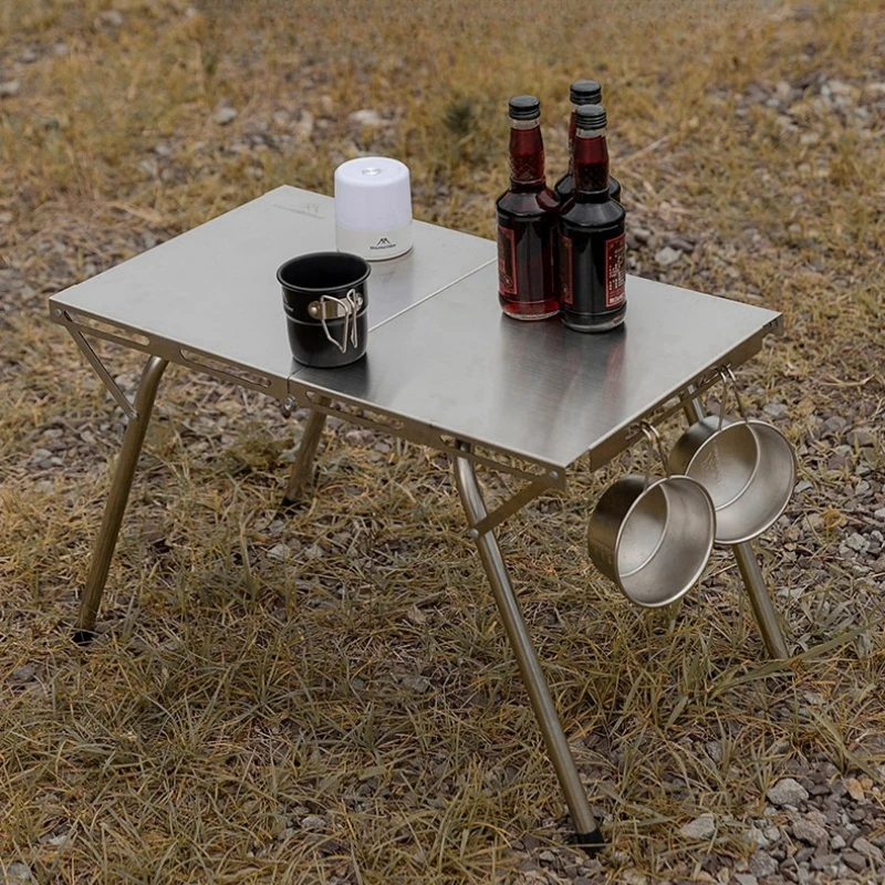 

Camping Folding Table Portable Outdoor Table Self driving Tour Lightweight Picnic Stainless Steel Table New