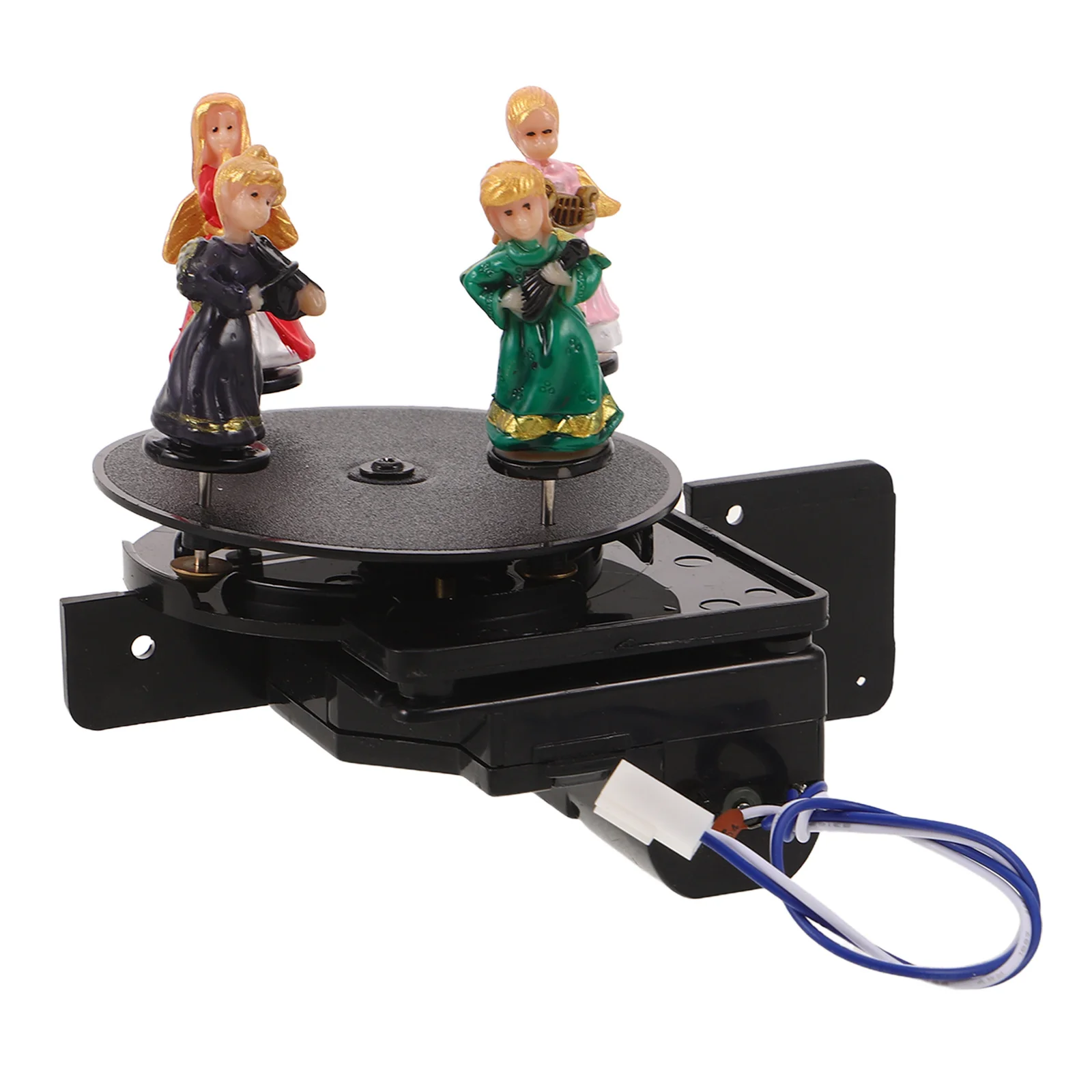 

Rotating Stage Accessory for Cuckoo Clock Premium Plastic Animated Drive Unit Stable Wall Mantel Clock Decoration Mechanism