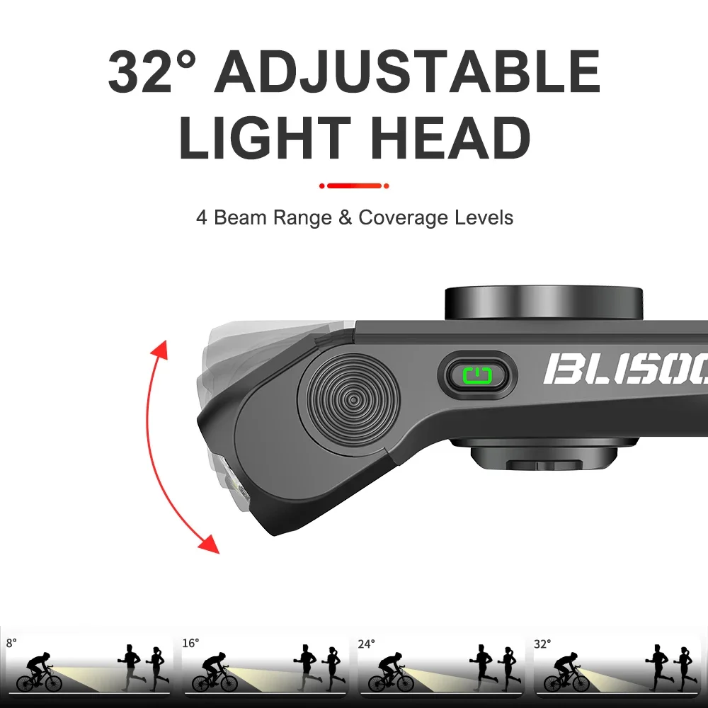 2026 TOWILD BL1500 Bicycle Light Dual Beam 1500LM Rechargeable Adjustable Lamp Head Compatible With Garmin Bryton Bike Computer