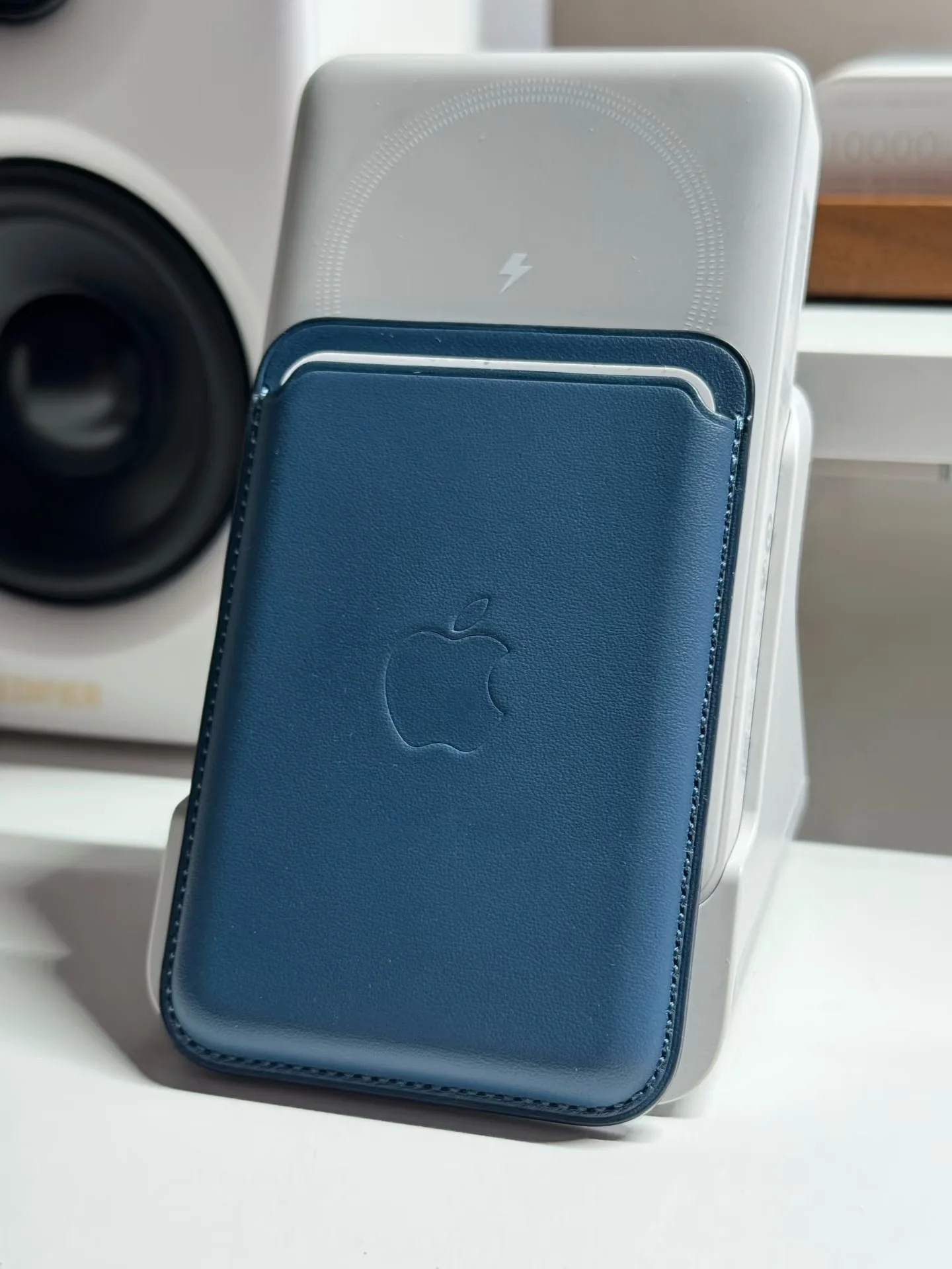 ل أبل Magsafe الجلود المغناطيسي المحفظة حافظة للبطاقات حامل آيفون 17 16 13 12 14 15 برو ماكس العلامة التجارية الملحقات مع صندوق