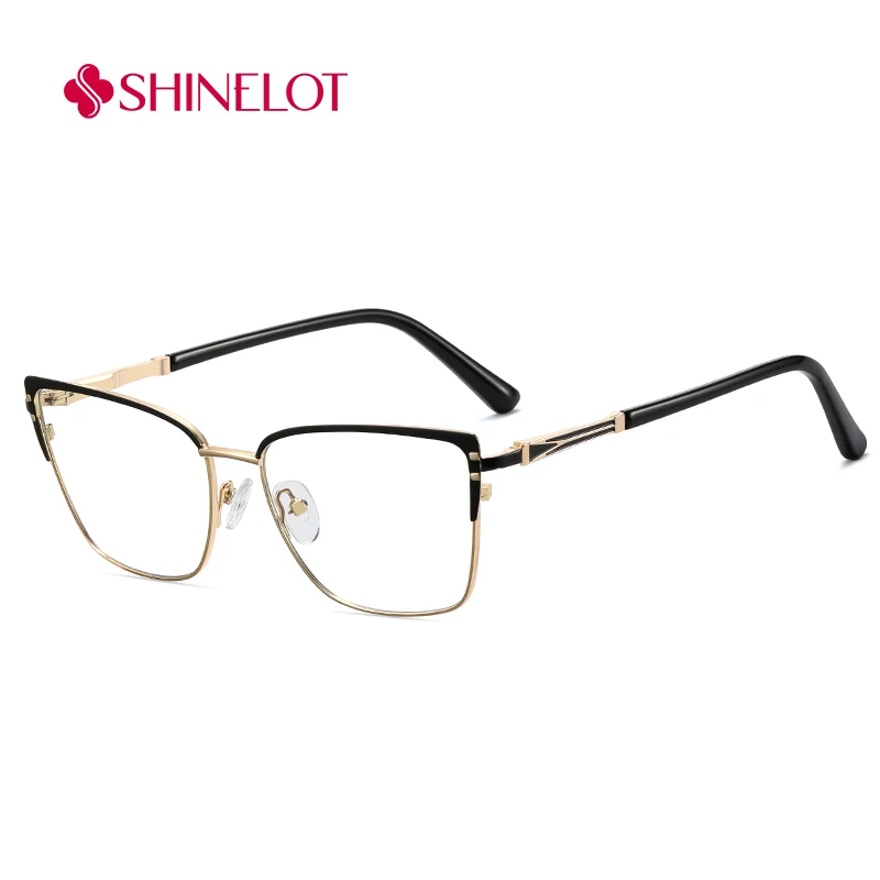 91741 إطار نظارات عين القطة الأنثوية اللطيفة، نظارات حجب الضوء الأزرق البصرية، ملحقات نظارات خفيفة الوزن على طراز الشباب