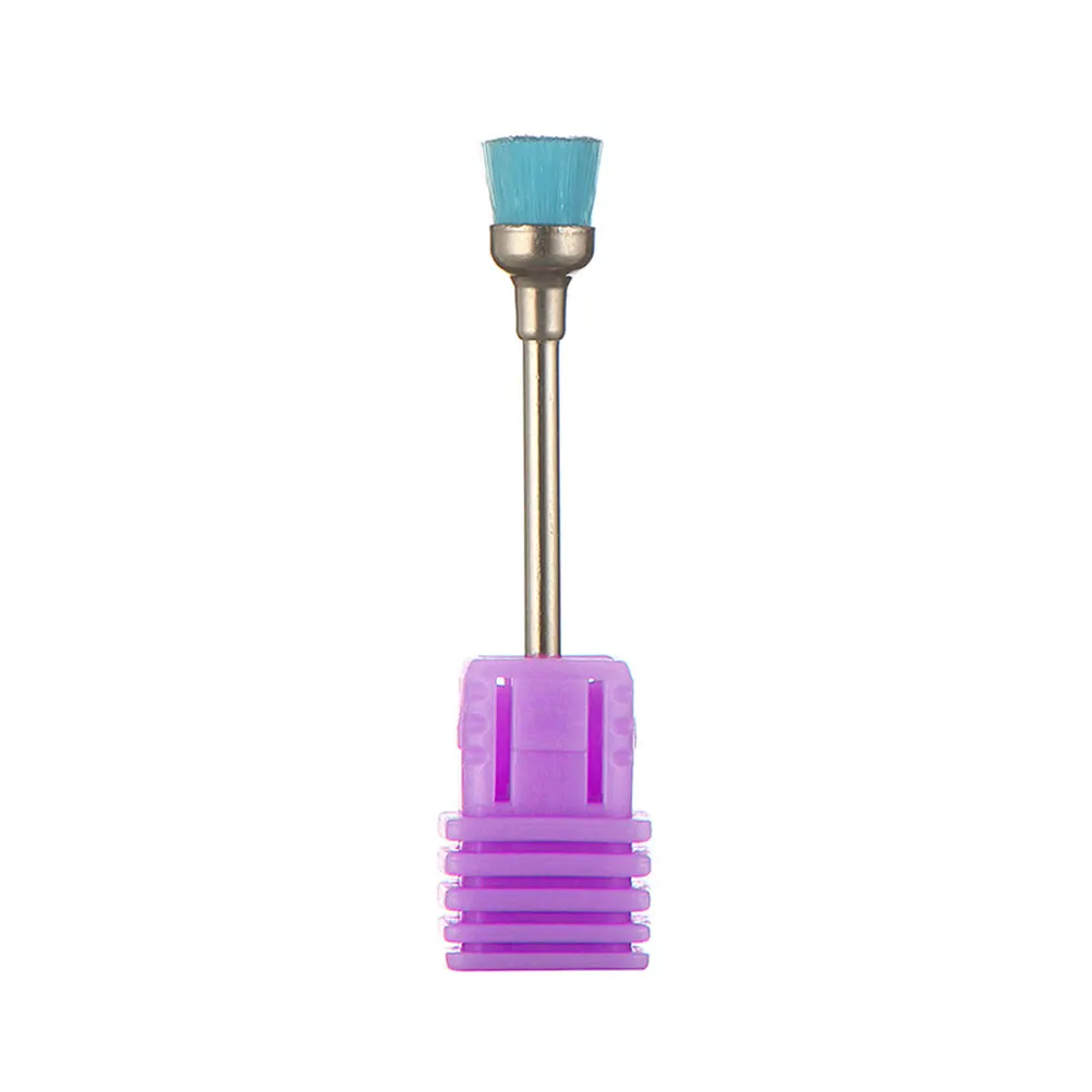 

5pcs Nail Drill Bits Cleaning Brush Professional Nail Art Dust Brush Nail Art Cleaning Tool (Pink + Blue + Purple + Transparent