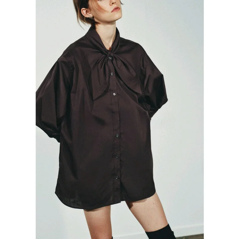 Automne nouveauté femmes tapis Sle longue Sve écharpe Ne irt plissé décoration décontracté coupe ample Polyester irt