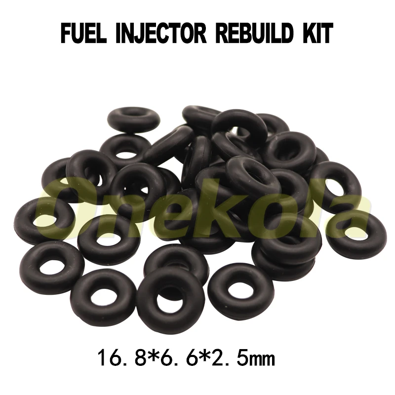 

500pieces Fuel injector orings rubber seal 16.8*6.6*2.5MM for Toyota Toyota RAV4 Avensis 1AZFSE 23250-28030 23250-28070