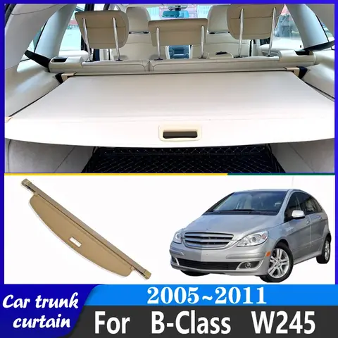 메르세데스 벤츠 B 클래스 W245, B200, B 200, B 180, B170, 2005 ~ 2011 용 트렁크 커튼 커버 액세서리