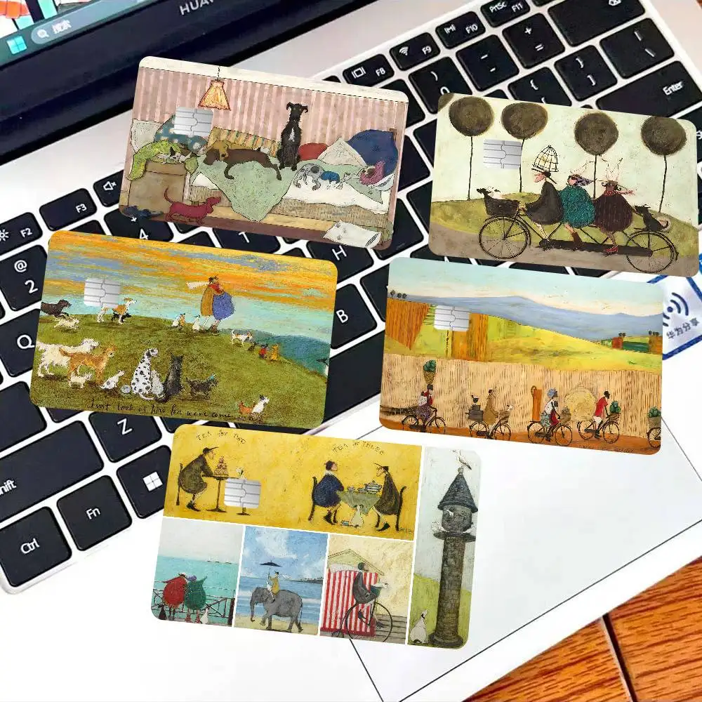 Sam Toft Art Abstract Landscape Anime Young Creidt Card Debit Card Sticker Film Case Front Tape for Small Big Chip No Chip