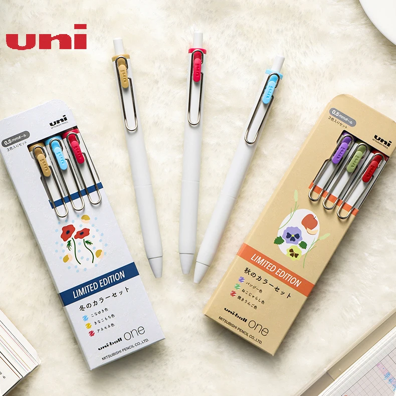 Mitsubishi UNI – stylo à Gel de couleur, édition limitée, Uniball One Press, séchage rapide, UMN-S/0.5mm, collection automne-hiver 0.38