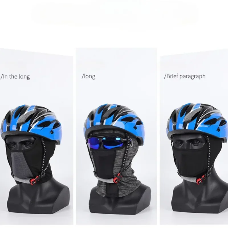 Cycling Balaclava Unisex Breathable Ice Silk Motorcycle Riding Sports Face Mask Neck Protect Summer Sunscreen Headwear