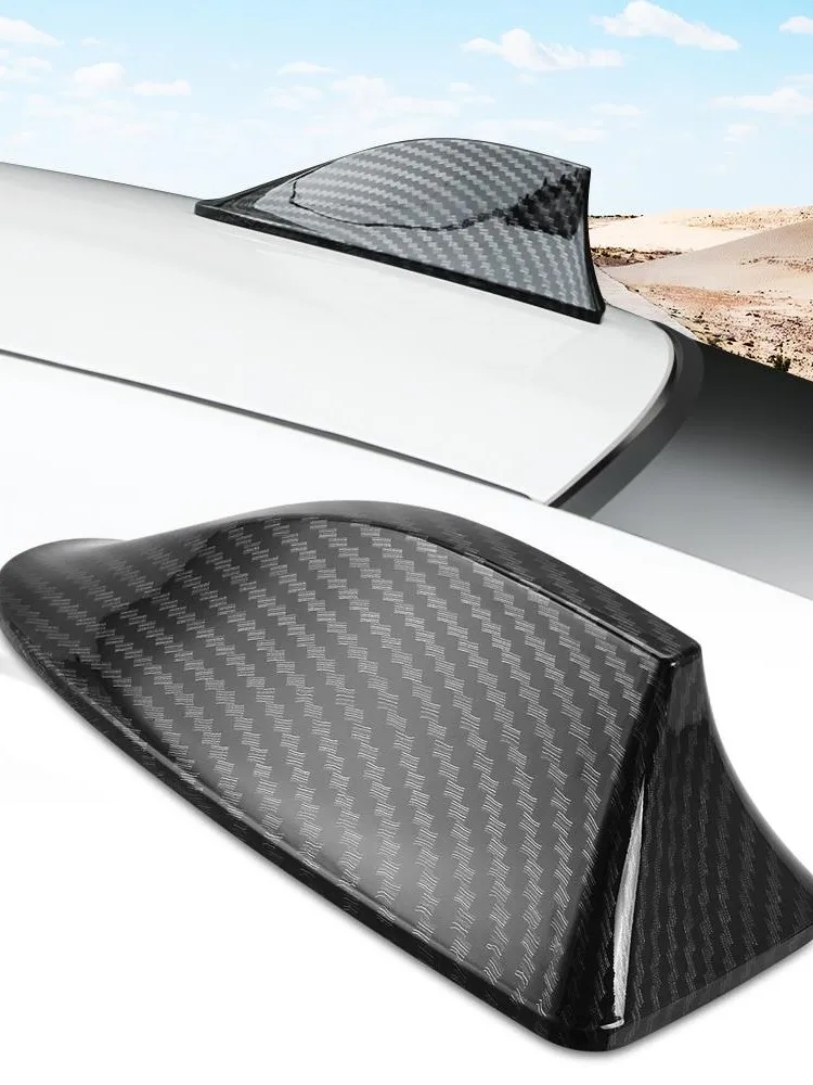 Samochodowa antena z płetwą rekina z włókna węglowego do Forda S-Max C-max Focus fiesta galaxy Mondeo ka fusion F-150 explorer edge — zdjęcie 2