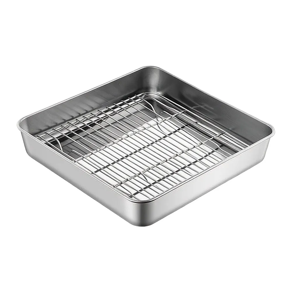 Stainless Steel Mesh Tray for Fryers Featuring Rust Resistant Composition and Functional Design for Daily Kitchen Use