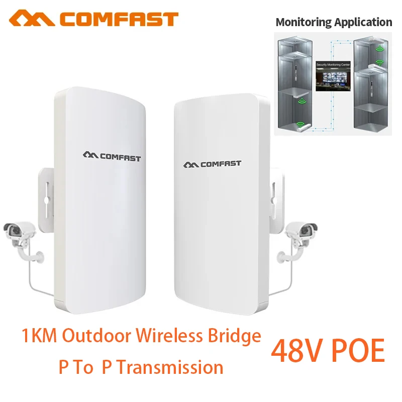 Comfast 5Ghz 300Mbps Wireless Outdoor Router CPE Bridge 3KM/5KM Long Range Wifi Signal Extender Access Point Repeater/Amplifier