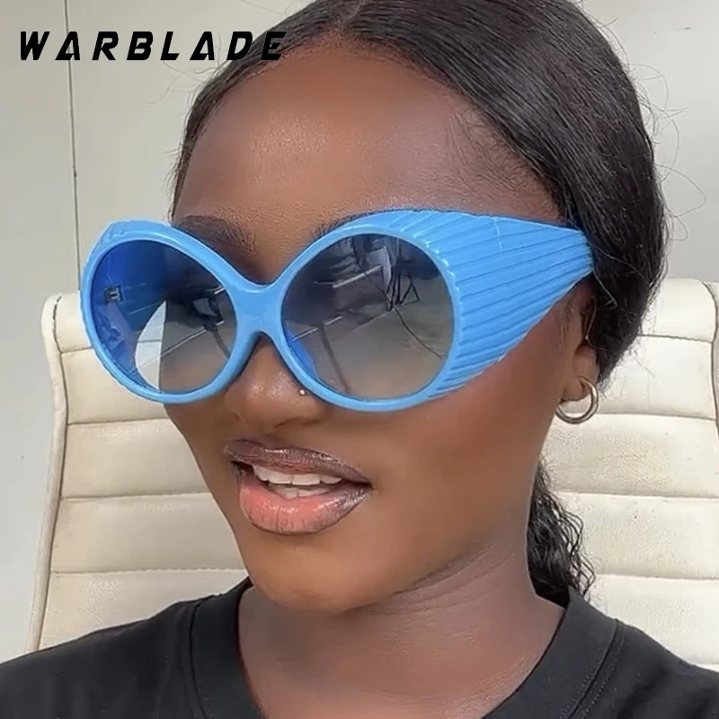 

Vintage Sunglasses Women Trendy Personality Y2K Luxury Brand Design Outdoors Travel Oversized Oval Steampunk Sunglasses UV400