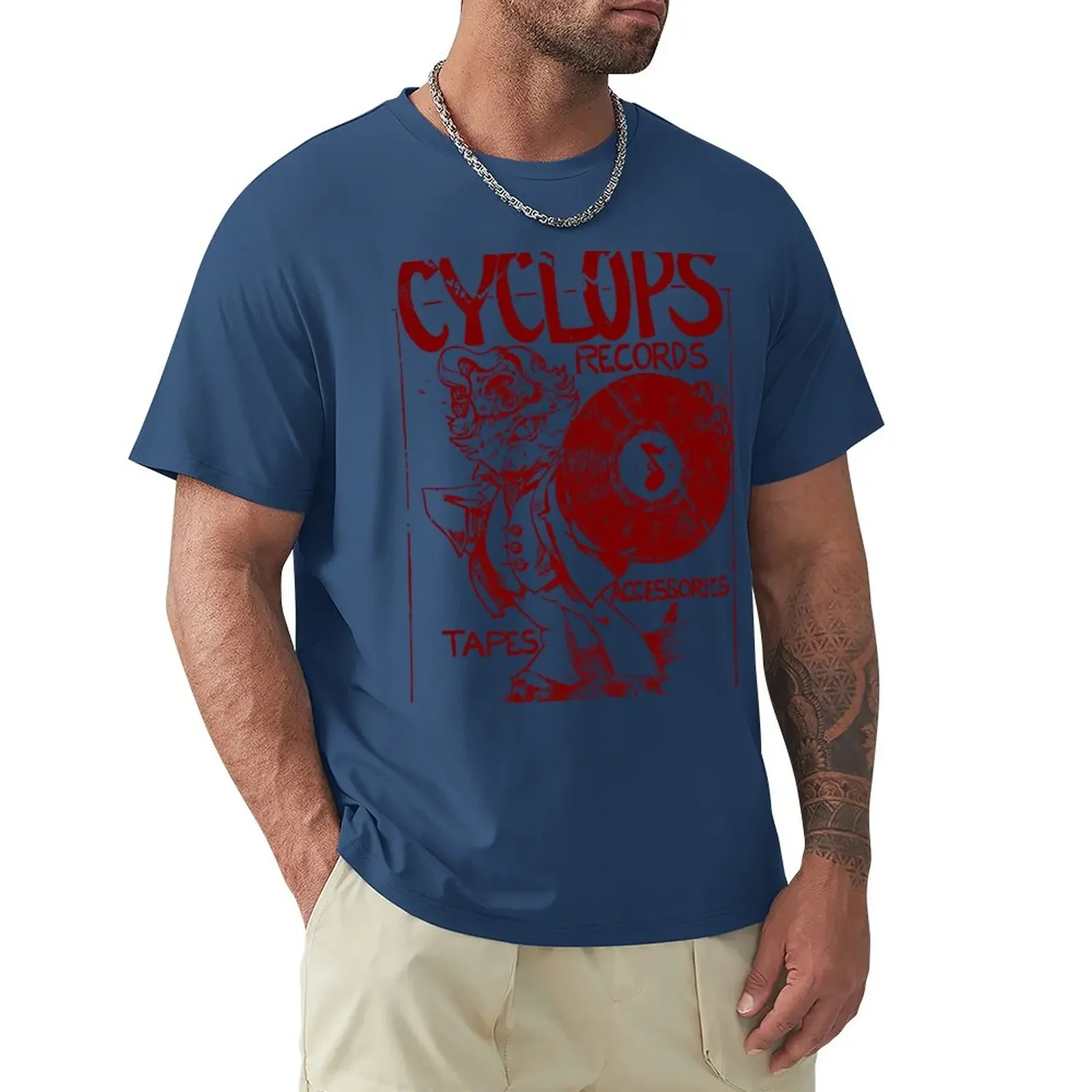 Cyclops Records T-Shirt Blouse boys whites mens graphic t-shirts