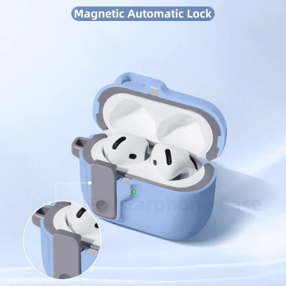 für AirPods Pro 3 mit magnetischer, automatisch verriegelnder Handyhalterung, Kopfhörerzubehör mit Reinigungsstift für Apple Airpods Pro 3 – Detail 4