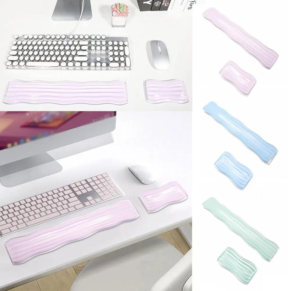

Stylish Design Creative Clear Mouse Wrist Rest Ergonomic Soft Gel Wrist Rest Pad Non-slip Jelly Mouse Wrist Support Pad Laptop