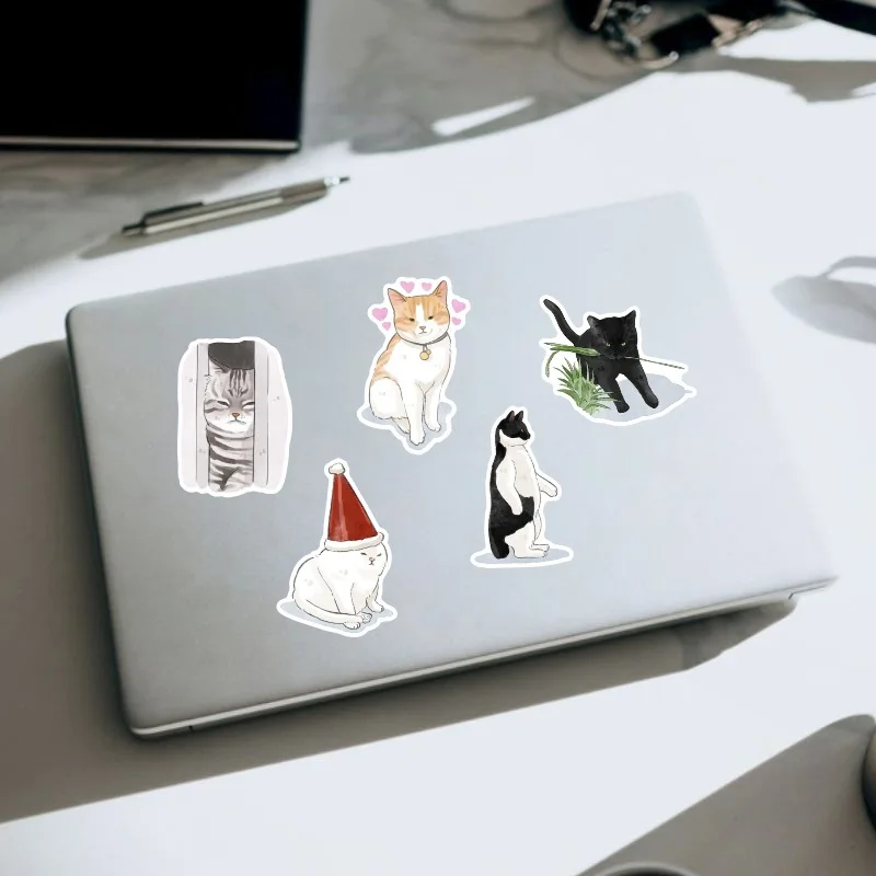 10/30/50Pcs Cute Cats Stickers Waterproof Decal Laptop Motorcycle Luggage Snowboard Fridge Car Pegatinas